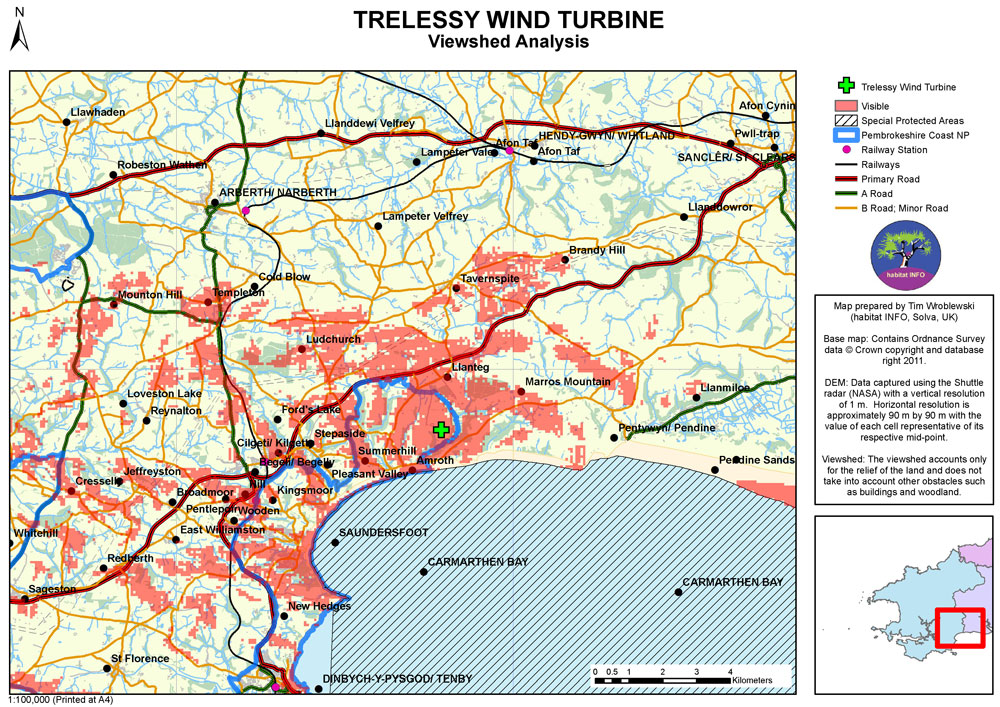 Trelessy Wind Turbine Visual Impact Assessment